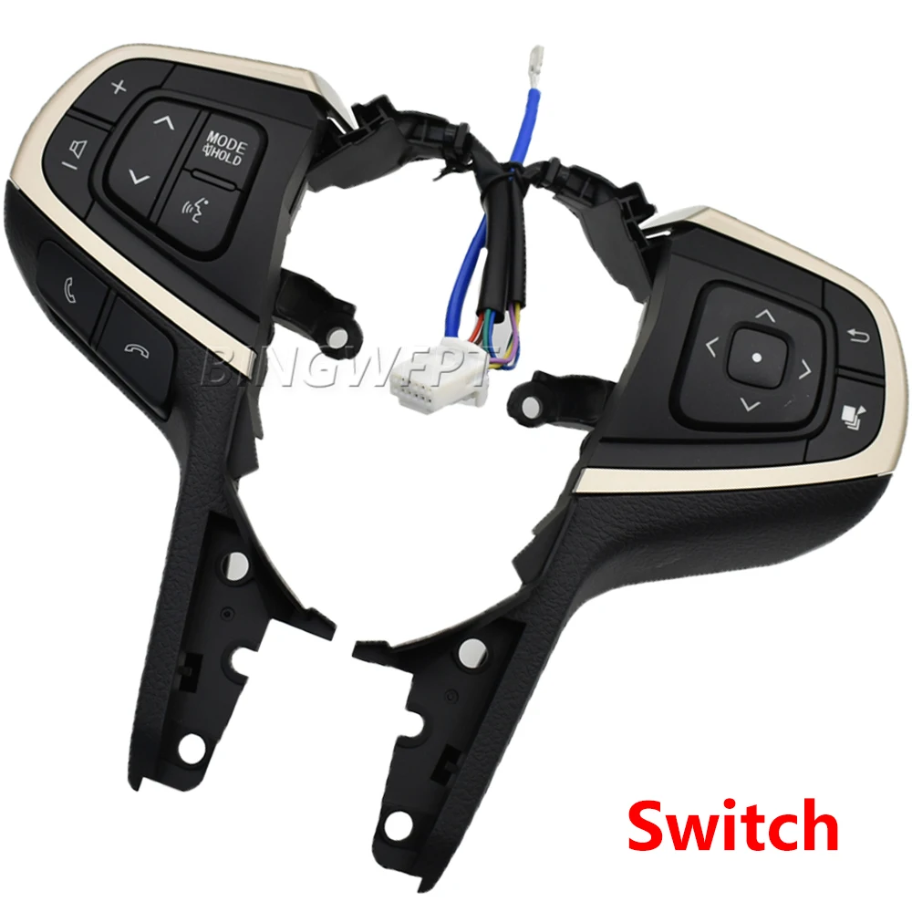 Multi-function Steering Wheel Audio Control Buttons Switch For Toyota Innova 2015-2021