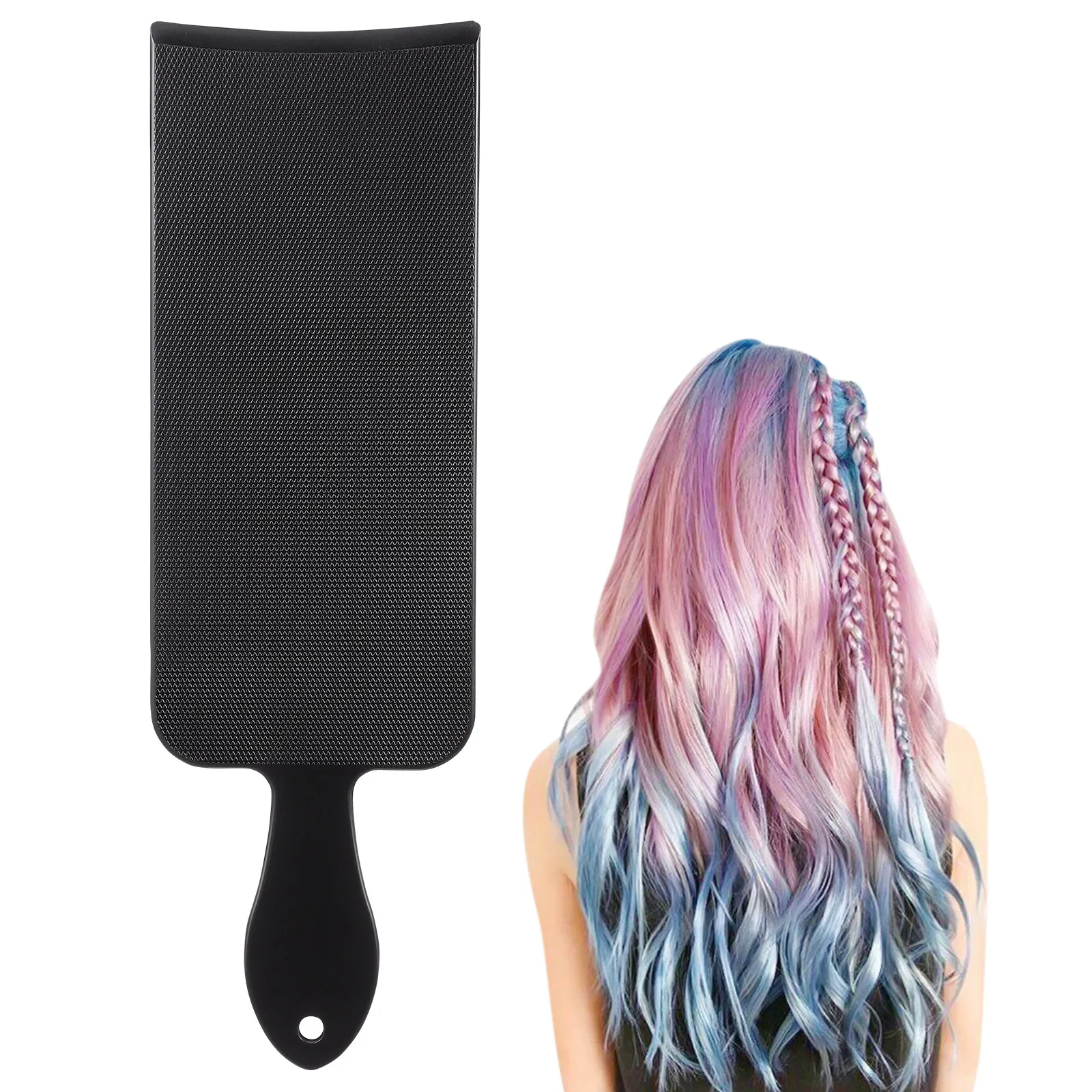 1Pcs Hair Salon Dye Plate Reusable ABS Hair Coloring Tool with Mesh Texture for Efficient Dye Catching Even Application At Home