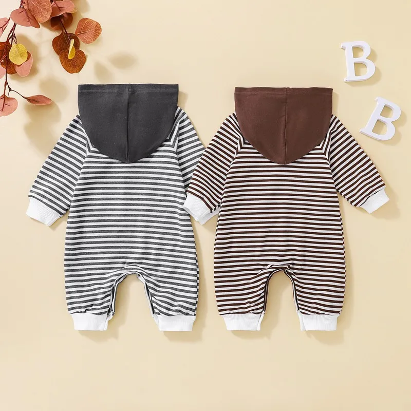 Baby Romper Baby Girl Clothes Long Sleeve Stripe Color Cotton Romper Autumn&Winter Infant Boys Girls Overall Clothes Jumpsuits