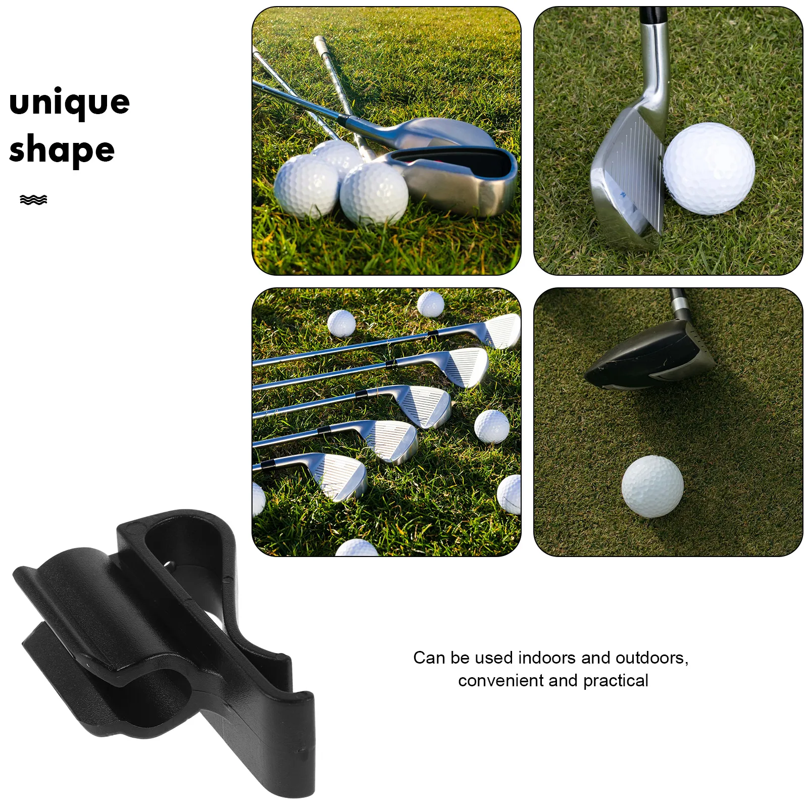

10pcs Putter Clip Durable Secure Hold Easy Attach Multi-Use Putter Holder For Golf Bag Organizer Clamp Club Accessories Golf Bag