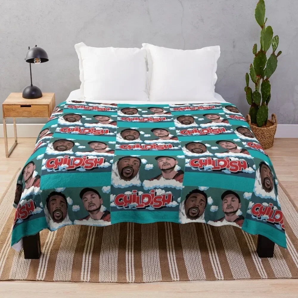 CHILDISH TGFBRO Throw Blanket Flannel Fabric Flannel Nap Blankets