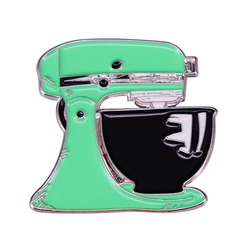 Green Mixer smalto Pin StandMixer Machine Mixing Kitchen Aid Tools spilla cuochi omnibent Cook Bakers Chef Cooking Lover Gifts