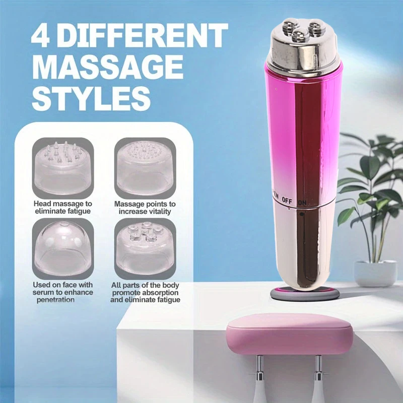 4-in-1 elektrische gezichtsmassager Micro-vibratie Oogschoonheidsinstrument voor ontspannen Oog Donkere kringen Oogzakken Wallen Oogmassage