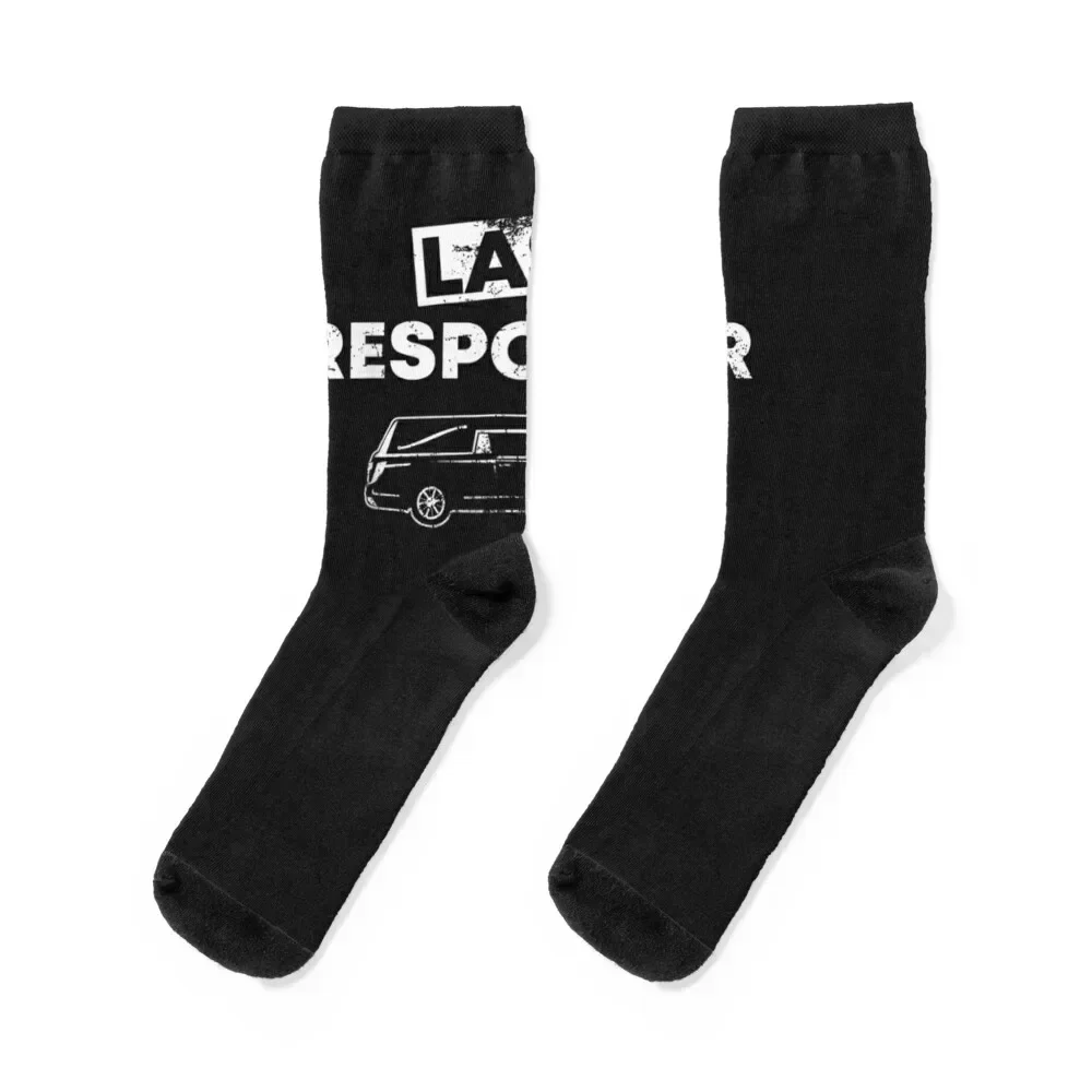 

Last Responder Hearse Funny Funeral Director Socks colored New year's ankle FASHION Socks Female Men's