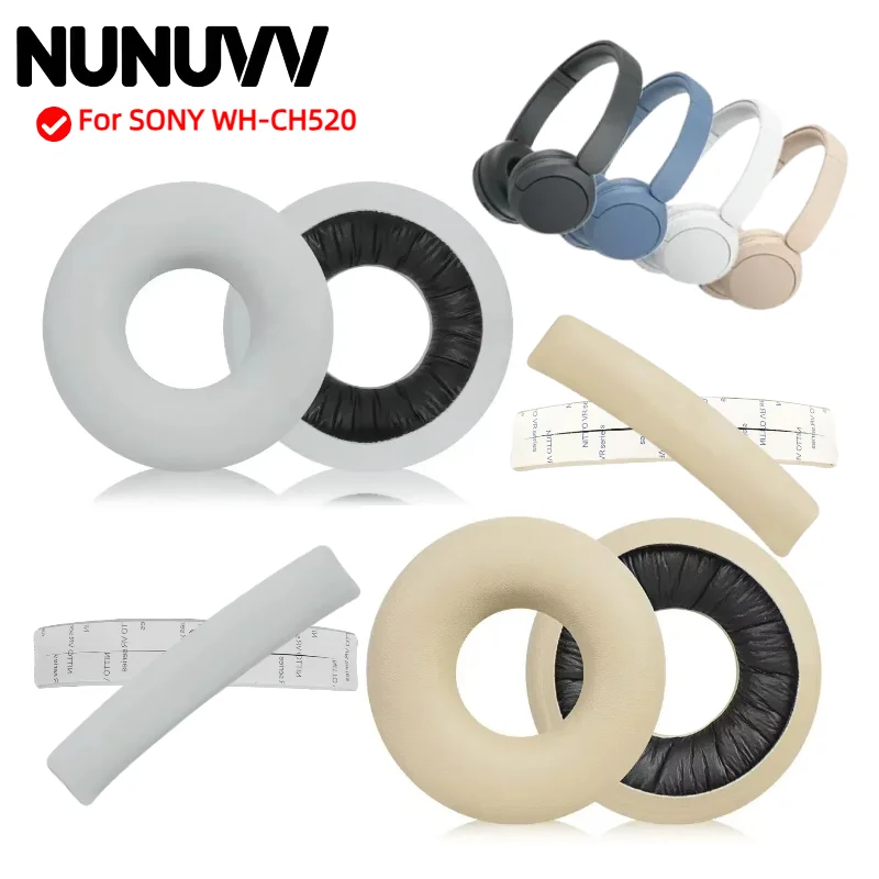 

Replacement ear pads for SONY WH-CH520 headphones, soft protein leather ear pads