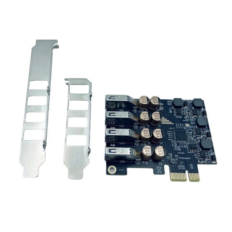 

Карта расширения передачи данных PCIe на 4 порта USB 4P 5 Гбит/с для материнской платы настольного компьютера