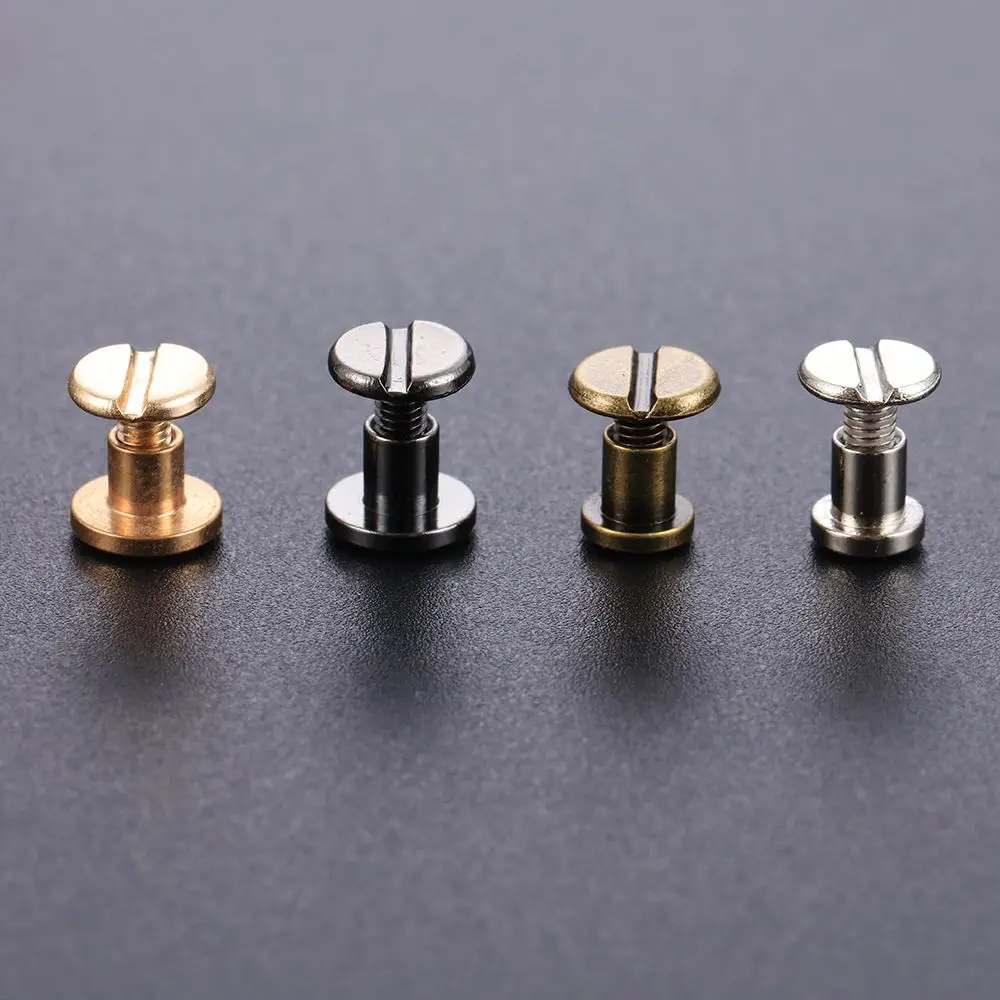 10sets DIY Crafts Garment Leather Craft Scrapbooking Brass screw Cloth Button Nail Rivets