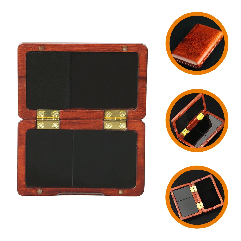 Solid Wood Reed Box Storage Container for Oboe Holder Case Wooden Small Portable