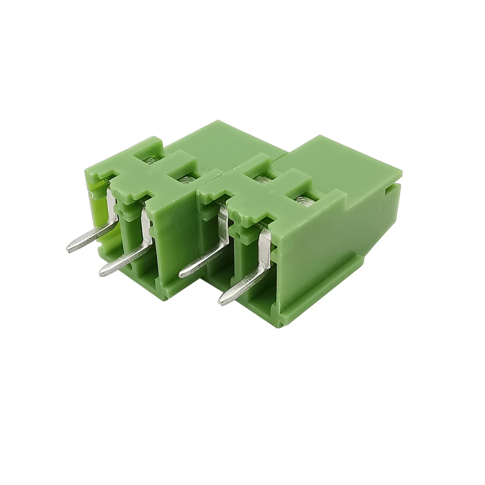 5/10Pcs Grün KF129 PCB Spliceable Schraube Terminal Block Draht Stecker 5,08mm Picth 2Pin 3Pin Gerade Pin 300V Splice Terminal