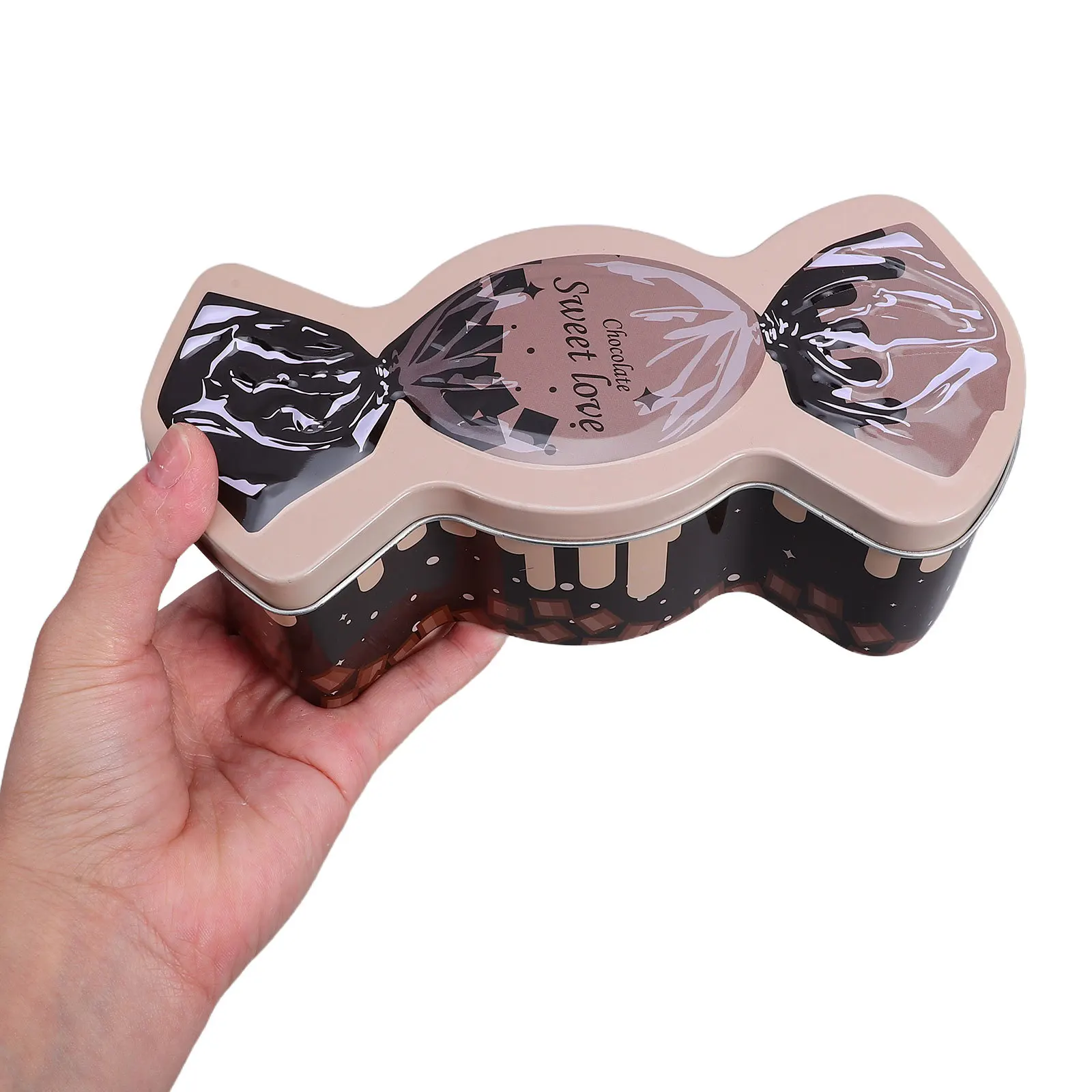 

2Pcs Vintage Candy Tin Container Decorative Metal Storage Box for Chocolate Cookies Party Favors Mini Candles Lip Balm Nail