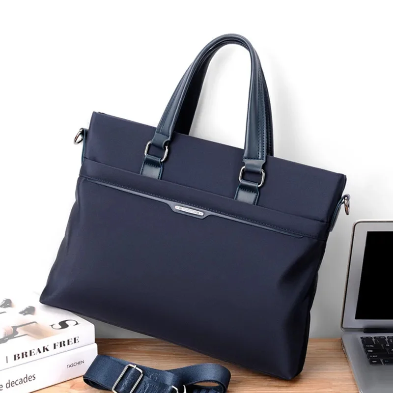 New Business Herren Executive Aktentasche Mode Reiß verschluss Handtasche Büro Mann Laptop große Kapazität männliche Schulter Umhängetasche