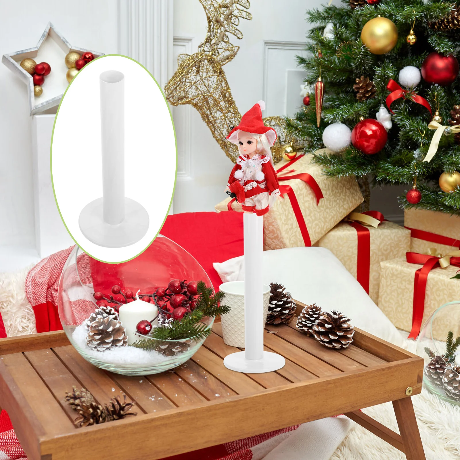 

COSMEVIVI 4Pcs Standing Card Leg Stand Action Figure Display Storage Holder Mini Figurine Stand