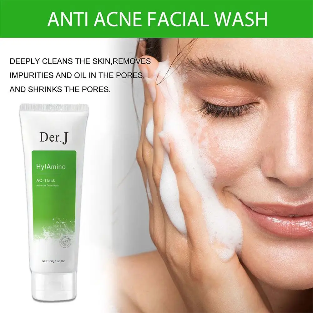 100G Reiniger Amino Anti-Acne Wassen Natuurlijke Salicylzuur Voor Acne Gezichtscrème Reiniging Hydraterende Y6f8