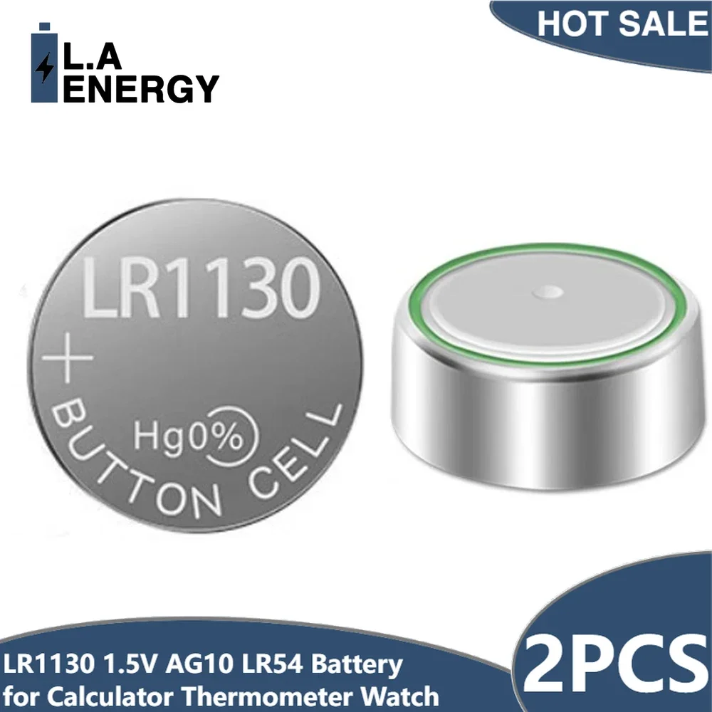 2PCS LR1130 1.5V Button Battery AG10 LR54 389 189 Alkaline Batteries Suitable for Calculator Thermometer Digital Watch