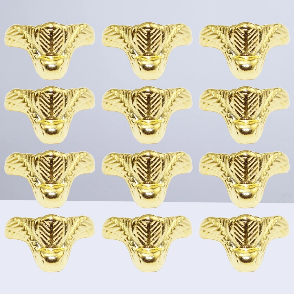 

12PCS Zinc Alloy Furniture Legs Protector Retro Style Sofa Bed Chair Support Height Adjustable Replacement Hardware