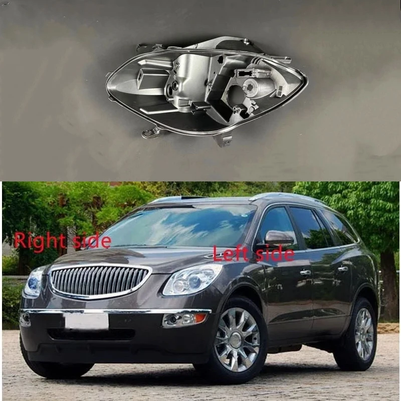 For Buick Enclave 2009 2010 2011 2012 2013 Headlamp Base Headlight Rear shell Replace Headlight House Black rear shell
