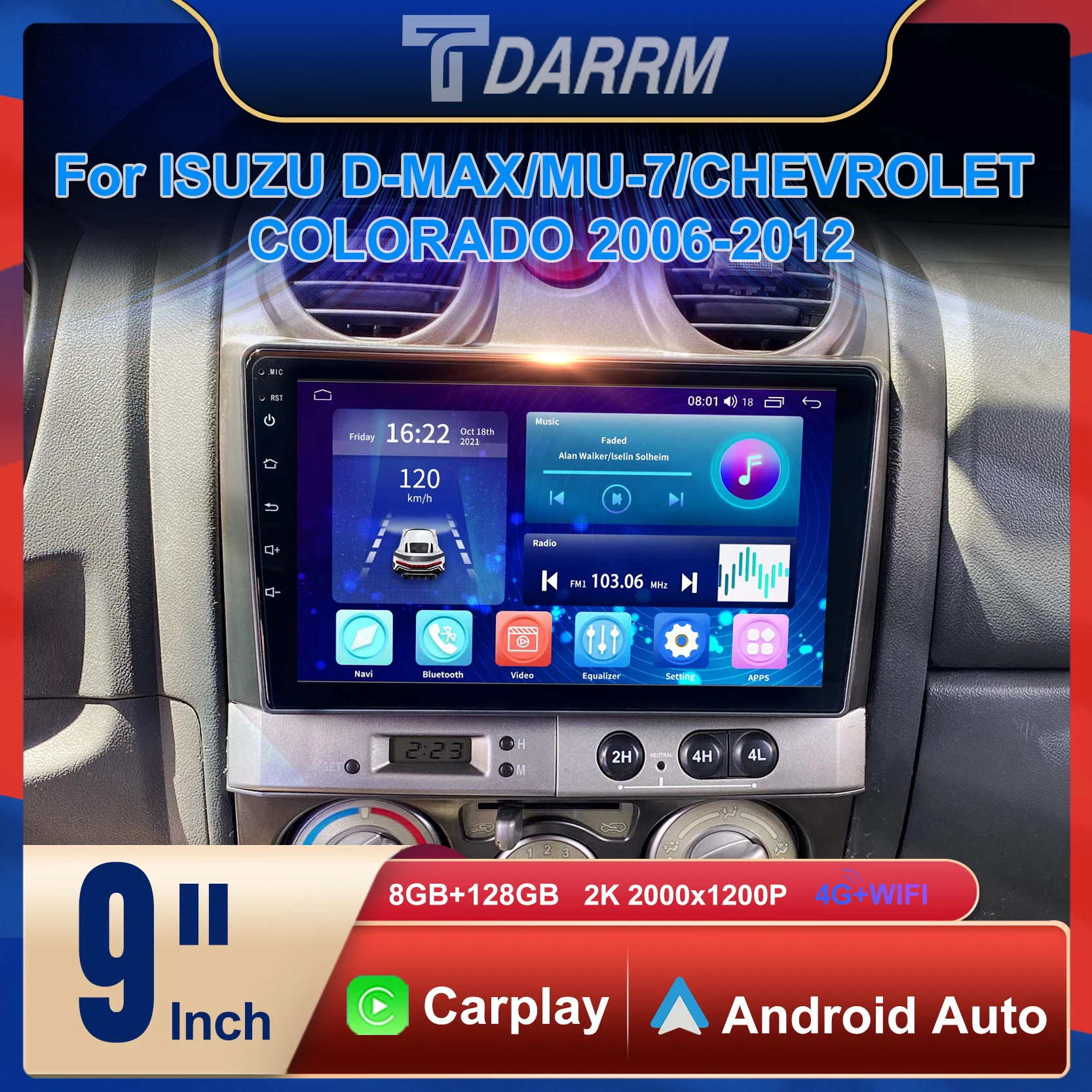 

Car Radio Android Multimedia Player GPS Navigation Carpaly Screen Auto Stereo For ISUZU D-MAX/MU-7/CHEVROLET COLORADO 2006-2012
