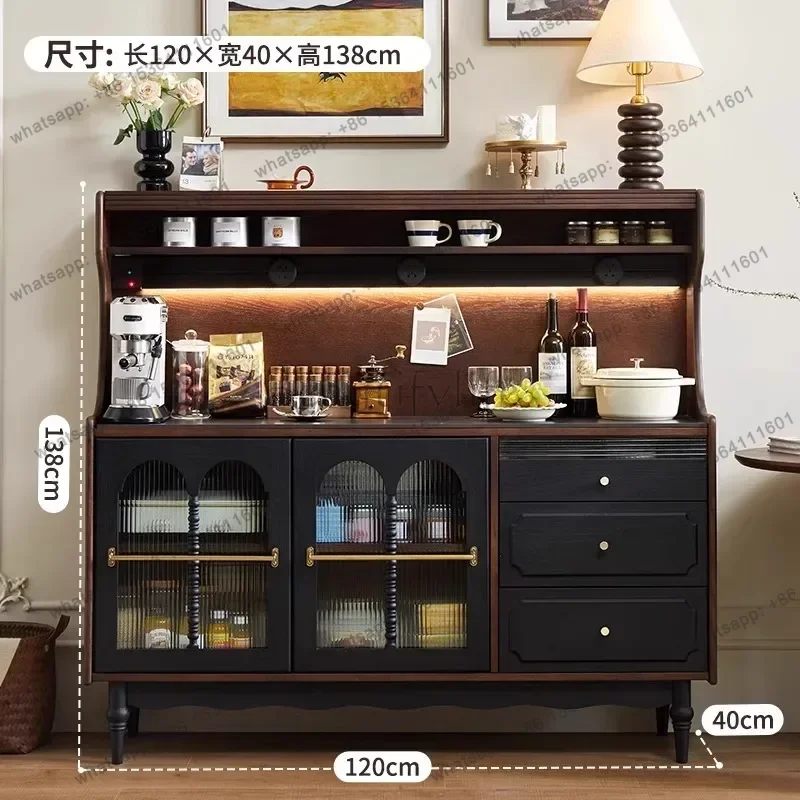 Best Sellers Best Sellers French Retro Dining Side Cabinet Light Luxury Storage Integrated Living Room Cabinet Saving Space Home