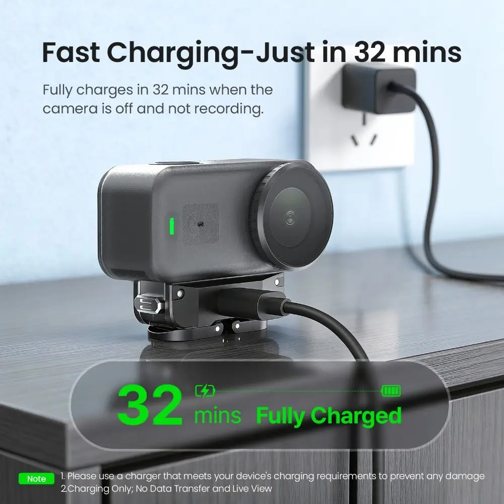 

Quick Release Charging Base Adapter Dual Claw Interface Lightweight Magnetic Mount Type C Charger Adapter for DJI Osmo Nano