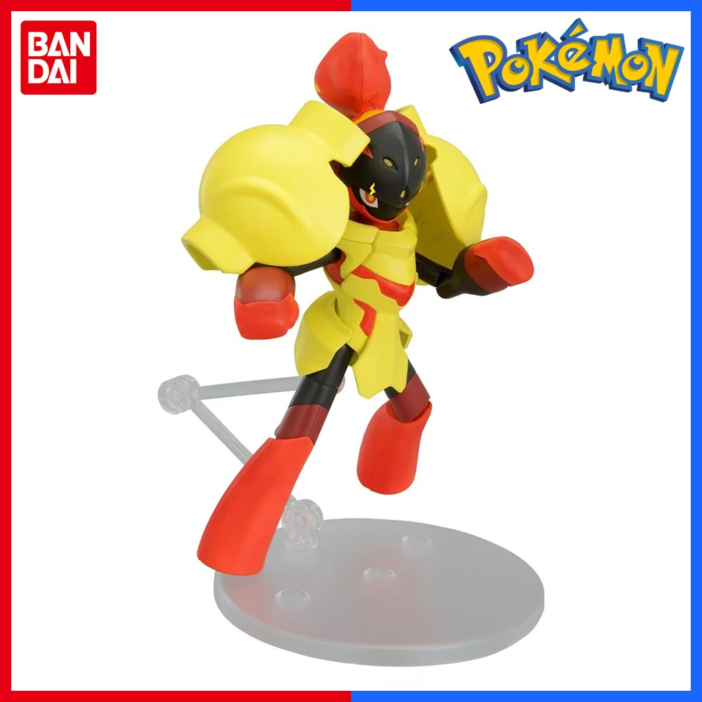 재고 있음 반다이 오리지널 포켓몬 모델 키트 PLAMO NO.58 Armarouge Elf 애니메이션 액션 피규어 PVC 모델 컬렉션 조립 장난감 선물