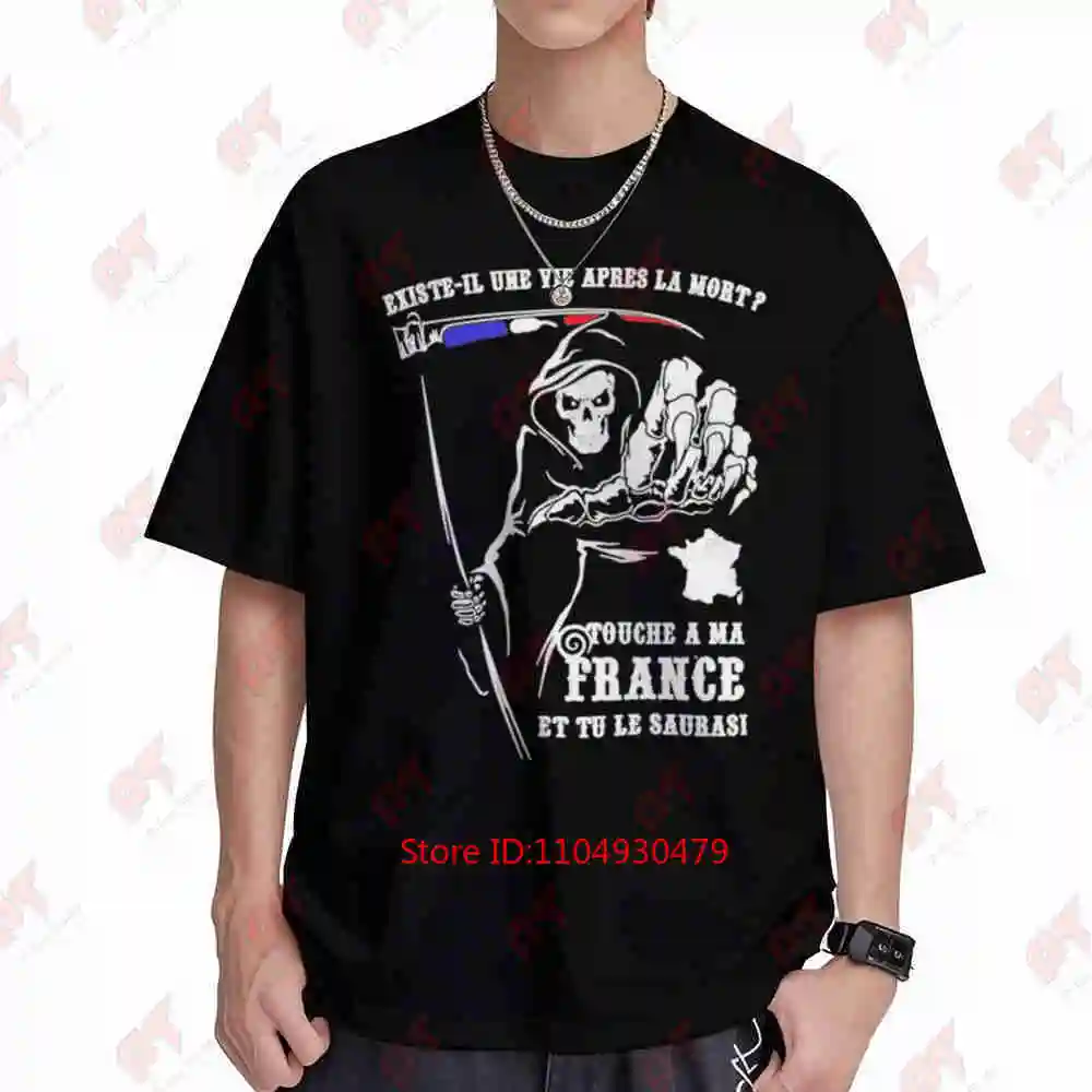 Grim Reaper Back There Is No Life After Death Click Here Short Sleeve Tee 100% Cotton T-Shirt