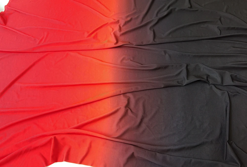 1 Meter x 1,5 Meter Graduell verlaufender Ombre-Strickstoff aus Spandex für Trainingskleidung und lateinamerikanische Tanzbekleidung – Detail 24