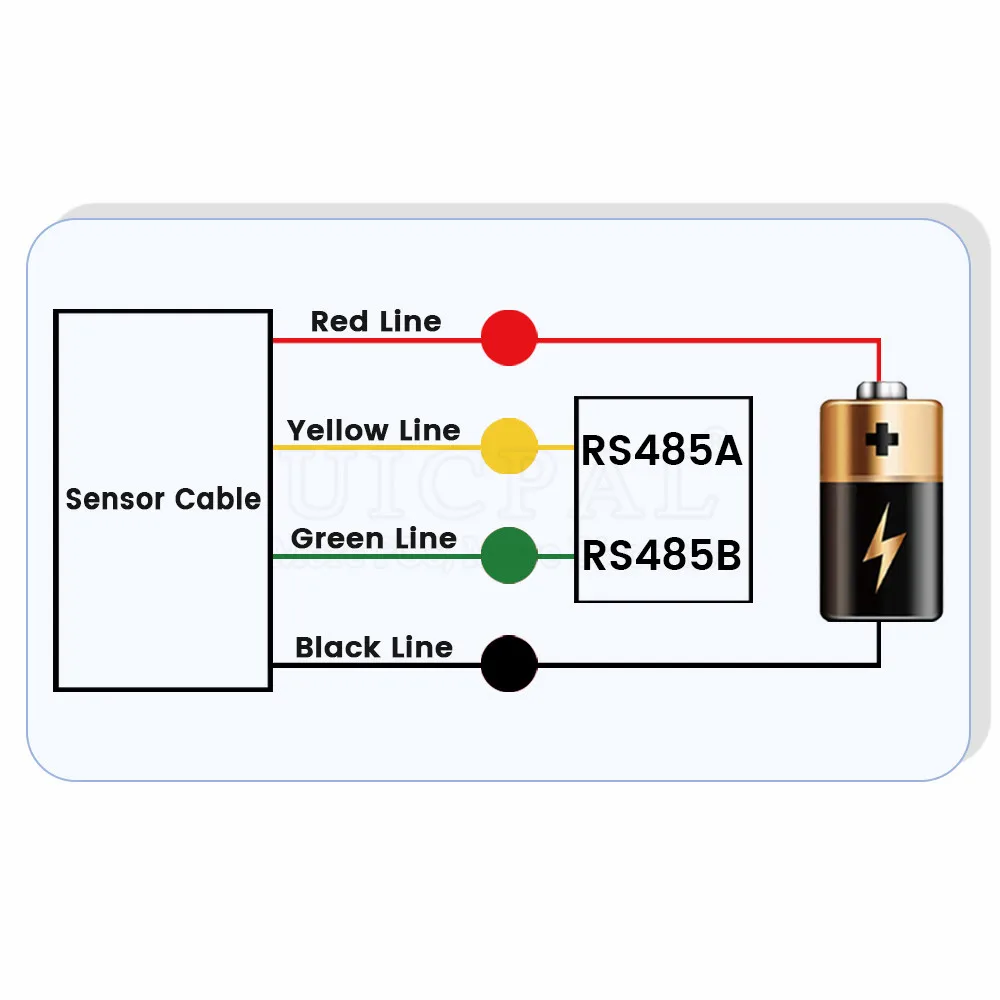 RS485 SHT40 Metal Copper Head Digital Capacitance Sensors Temperature Humidity Sensor Probe Cable 2M Length I2C Output