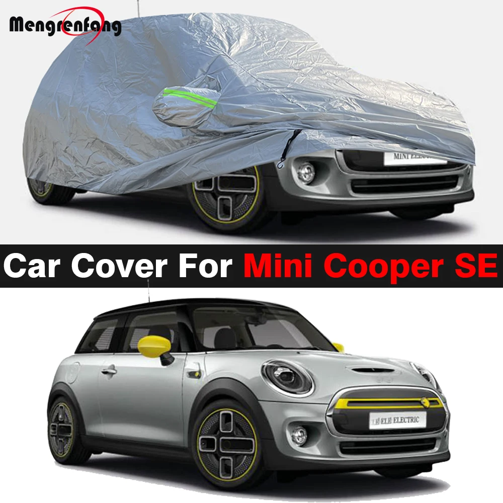 Full Car Cover For Mini Cooper SE Electric 2020-2025 Outdoor Sun Rain Snow Wind Protection Duable Auto Cover Dustproof