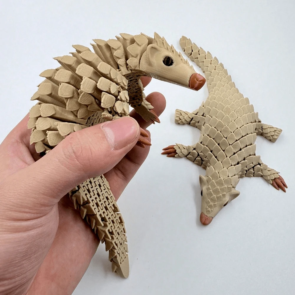 3D Printed Pangolin,  Toy Model Joint Active Pangolin, Multifunctional Desktop Home Decoration, Unique Gift Creativity