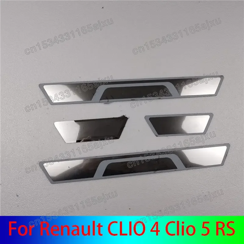 Stainless Steel Car Threshold Guard Plate Welcome Pedal Car Accessories For Renault CLIO 4 Clio 5 RS Grandtour 2014-2020