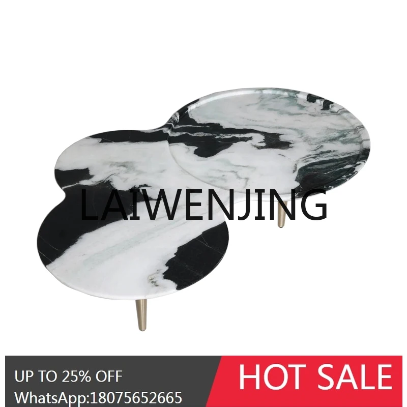 

RWJ Silent Style Cream Tea Table Simple Shaped Household Internet Celebrity Pier Table