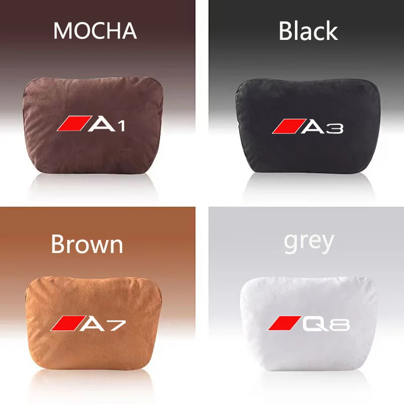 

Top Quality Car Headrest Neck Support Seat Soft Neck Pillow for Audi A1 A3 A4 A5 A6 A7 A8 Q3 Q5 Q7 Q8 tts Car Accessories