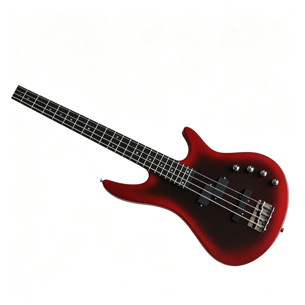 Bass Guitar Fretless - 4 Strings Electric Bass Guitar With