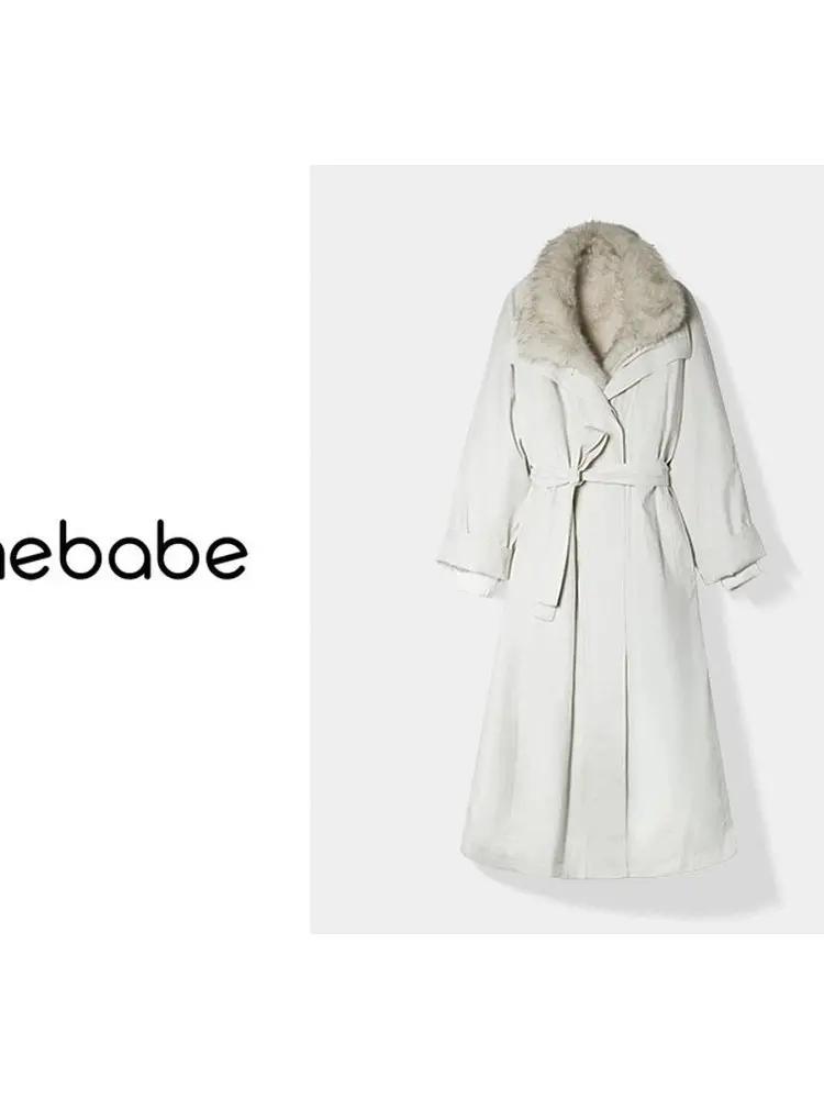 

Утепленное зимнее пальто с меховой подкладкой, воротником-стойкой и длинными рукавами, средней длины, для женщин