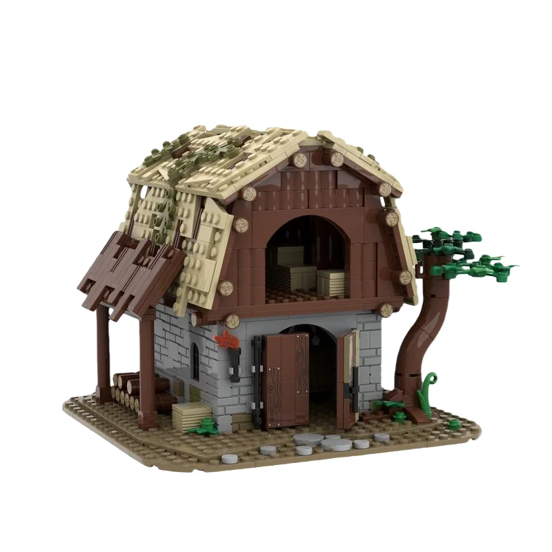 MOC architectonisch houten cabinebordmodel - kleine deeltjes bouwspeelgoedblokken 708 stuks - geschikt voor alle liefhebbers tot a