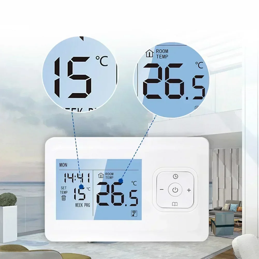 For Floor Heating Water Boiler Wifi Thermostat Temperature Control App Remote Control For Wireless Thermostat