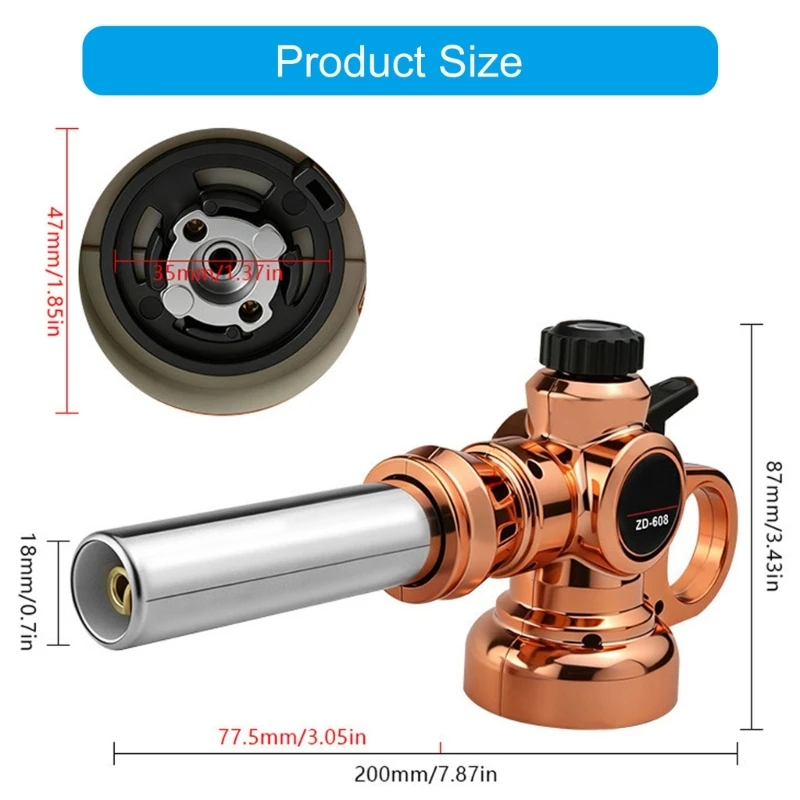 Adjustable Flame Butanes Torch For Welding Outdoor Camping And Baking
