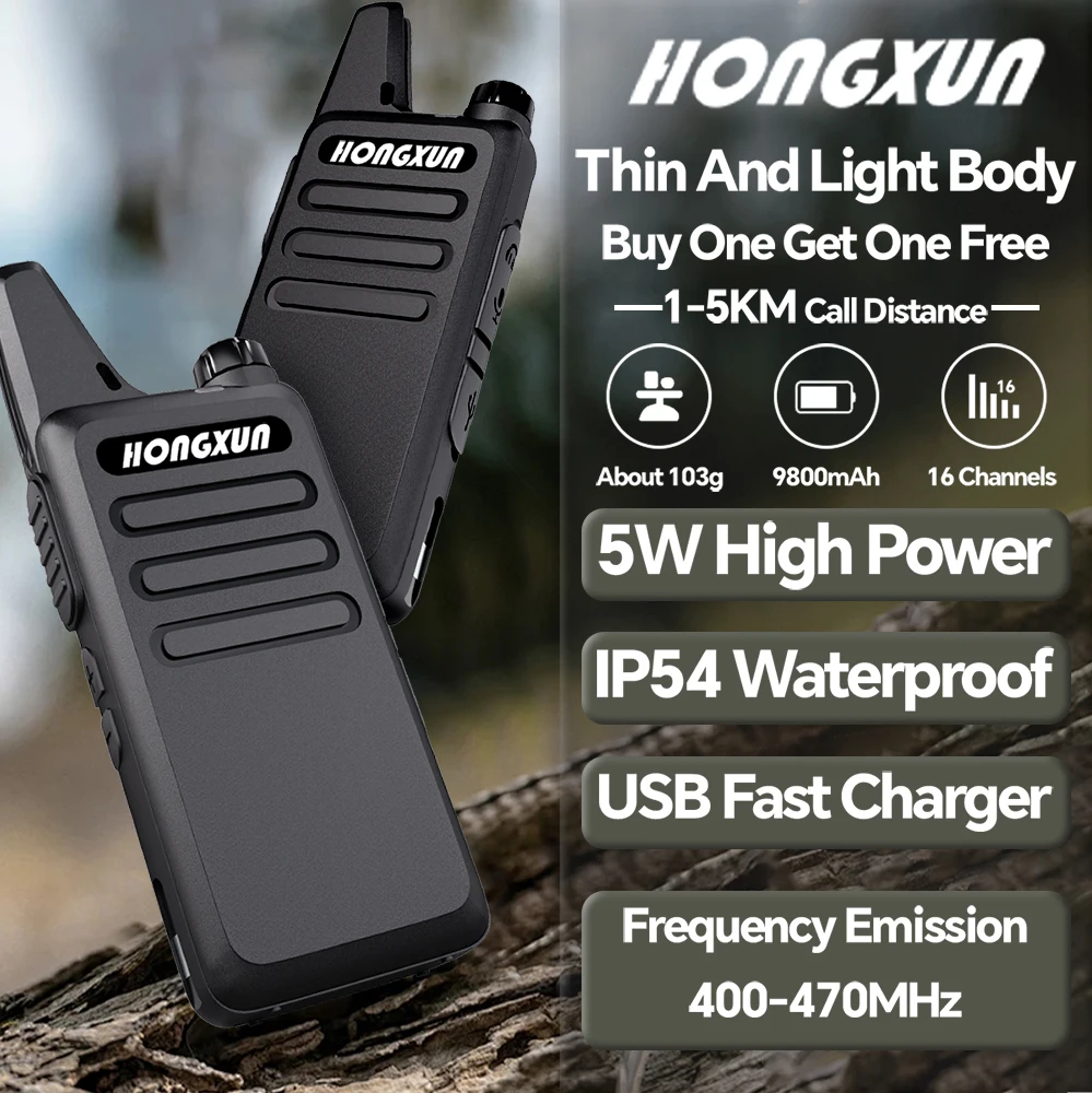 

HX-C1 Мини-рация USB-C с шумоподавлением Обновление C1 для детского подарка Портативная двусторонняя радиостанция UHF