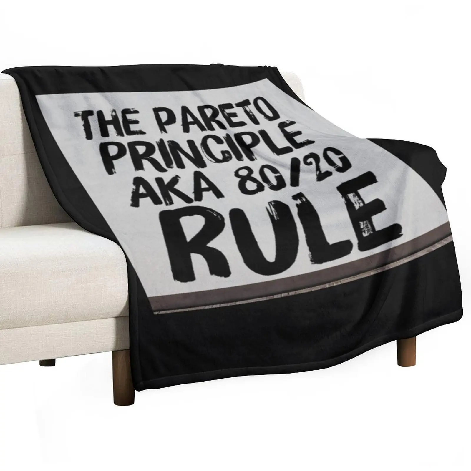 Copy of The Pareto Principle aka 80/20 Rule Throw Blanket Cute Furrys For Baby Hair Blankets