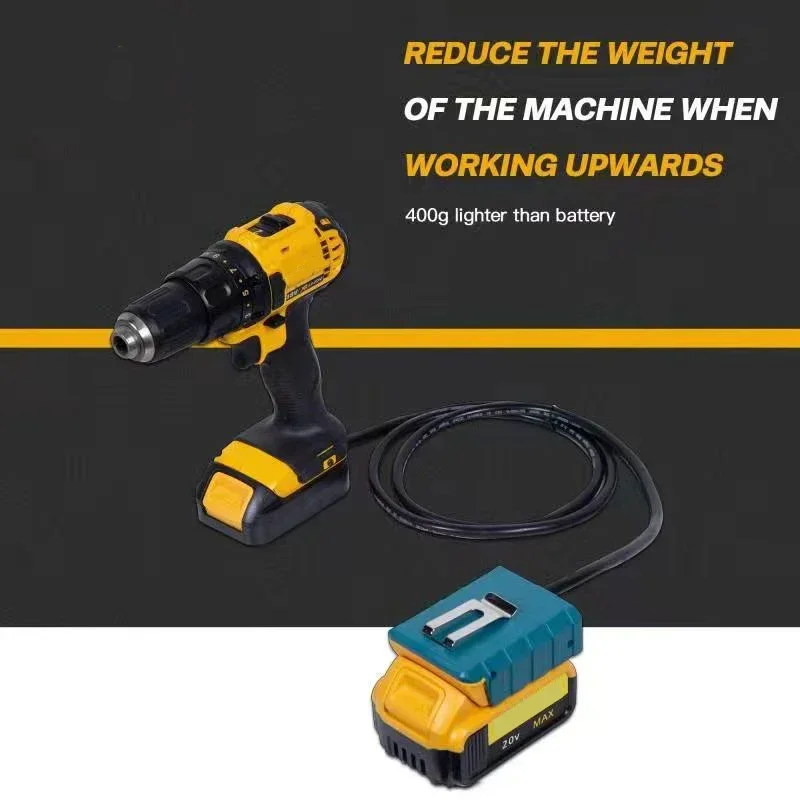 For Makita For Dewalt For bosch 18v Battery Power Supply Backpack Portable Battery Power Bank For Power Tools Capacity for Four