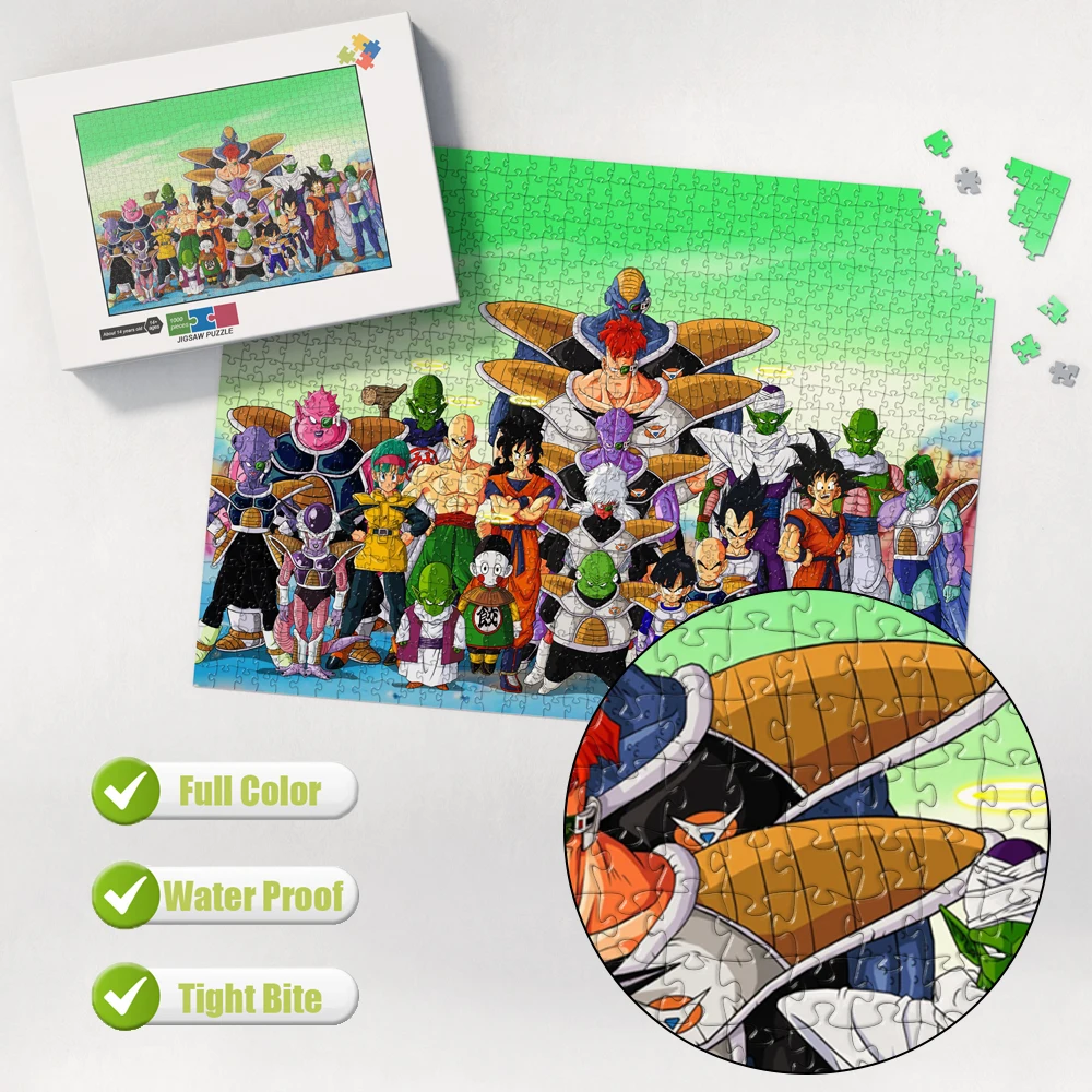 Dragon Ball Z Vegeta Super Saiyan Headshot Jigsaw Puzzles Multiple Sizes Montessori Educational Toys Kids Adults Family Ornament