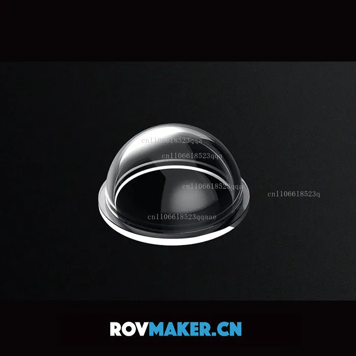Optical PC Dome Cover 1000 Meters Pressure Resistance, Underwater Robot ROV Camera Dome Cover 110 Outer Diameter