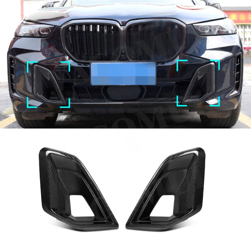 

VACOMUL Car Front Bumper Vent Trim Decor Car Bumper Canards For BMW X5 G05 G18 LCI M Sport 2023+ Air Intake Vent Trims Body Kit