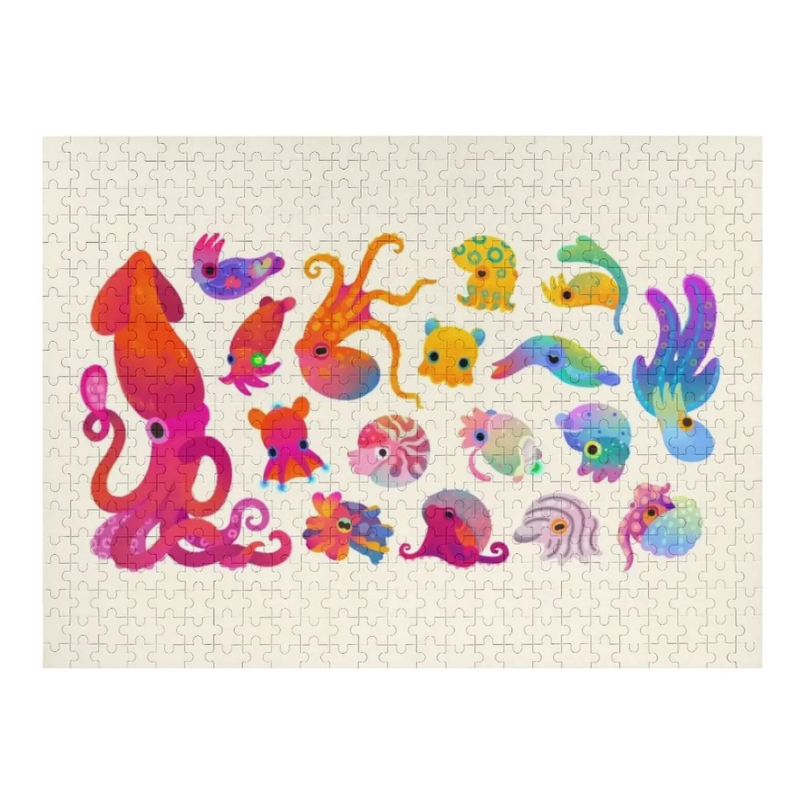 

Cephalopod - pastel Jigsaw Puzzle Diorama Accessories Wooden Adults Puzzle