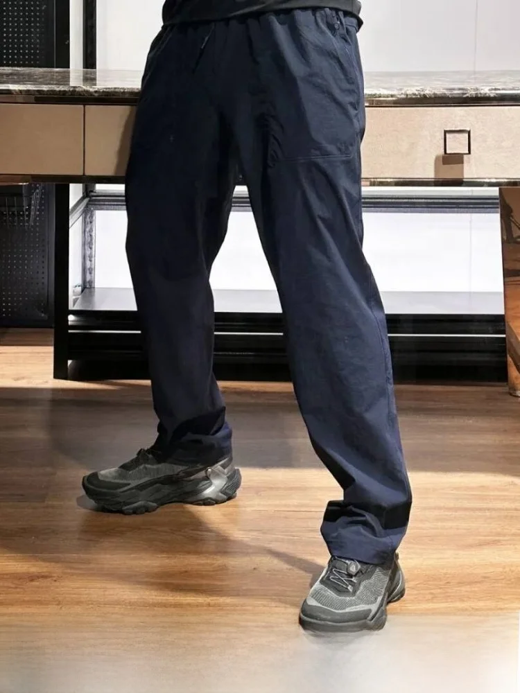 

Quick Dry 3D Cutting Straight Leg Casual Pants Men's Outdoor Lightweight Spring Summer Breathable Comfortable Nylon Trousers