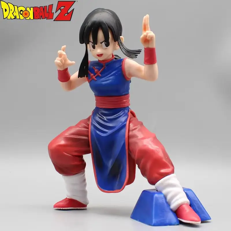 Bandai Dragon Ball Is The World'S Top Martial Arts Sect 18cm Chichi Combat Posture Anime Peripheral Collection Ornaments Gifts