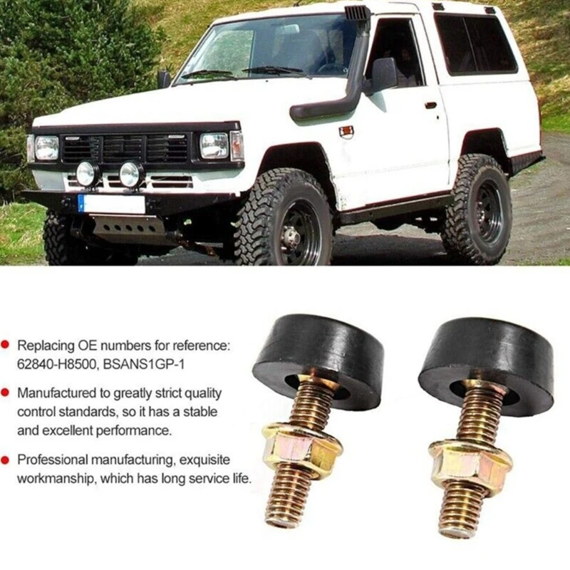 2pcs Bonnet Adjuster Bump Stop For Patrol DA Y60 62840-H8500 BSANS1GP-1