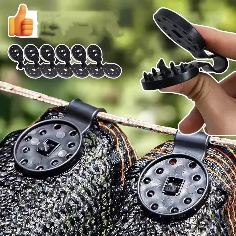 [50PCS Sun Shade Net Fastening Clips UV Resistant Shade Cloth Fix Clamps for Greenhouse Garden Patio Outdoor Plant Growing]