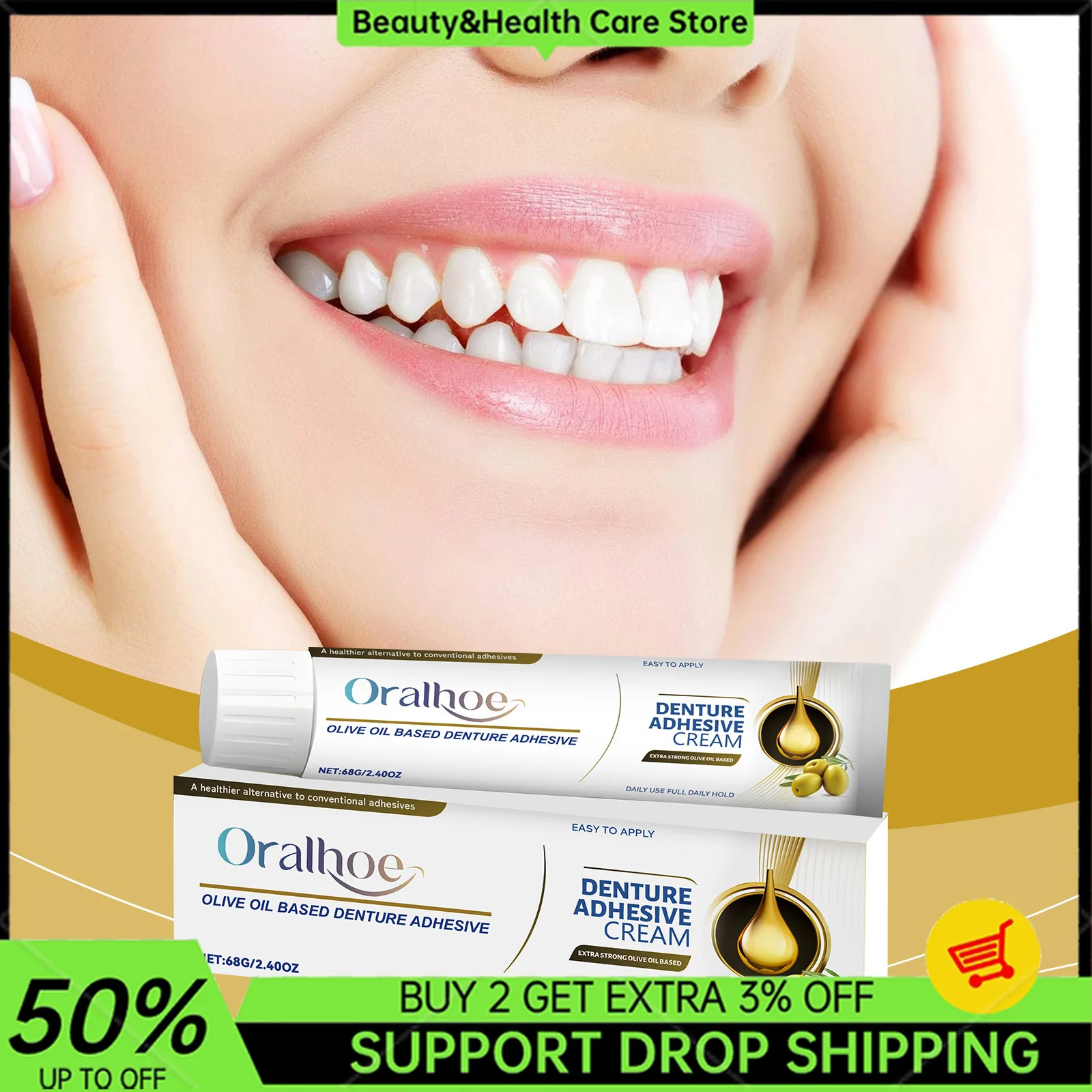 

Thermoplastic Comfort Denture Adhesives Glue Teeth Care Denture Silicone Reline Kit Adhesive Cushion Friction Fixed Dentures