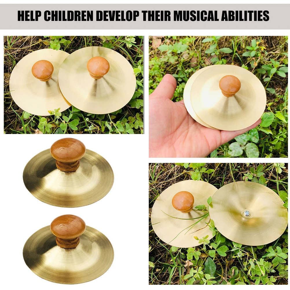 2 pezzi piatti per strumenti a percussione per bambini bambini piccoli strumenti musicali per bambini mano per ballerino ritmo dito giocattolo mini